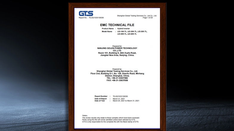 LEI-10K/20K/30K/50K/60K-TL - EMC Test Report
