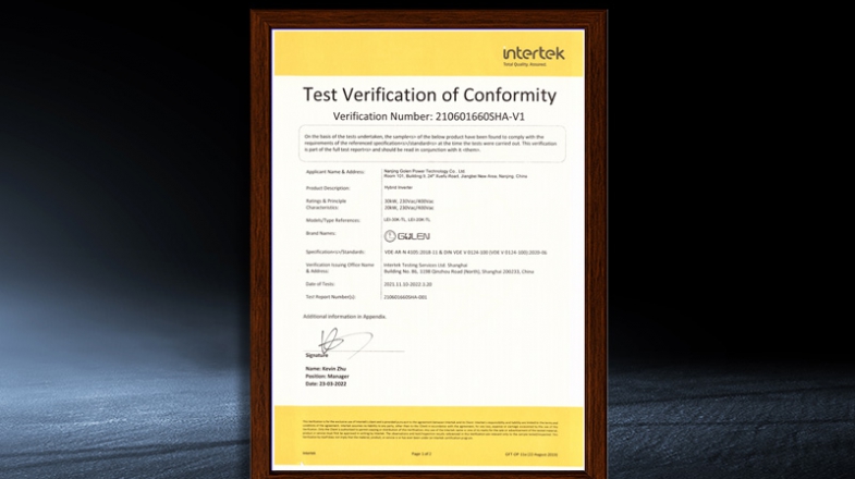 LEI-20K/30K-TL-VDE certification