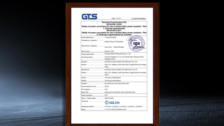 LEI-10K/20K/30K/50K/60K-TL - LVD Test Report